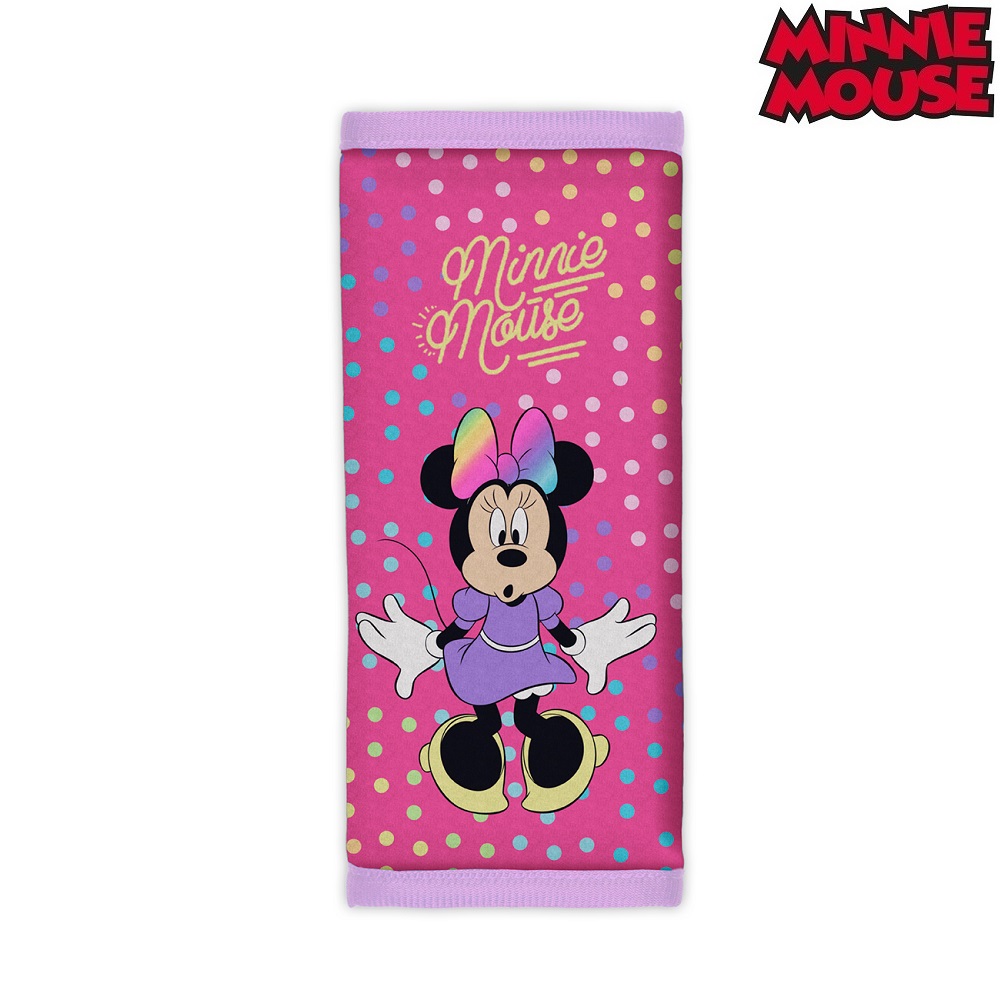 Automašīnas drošības jostas pārsegs Minnie Mouse