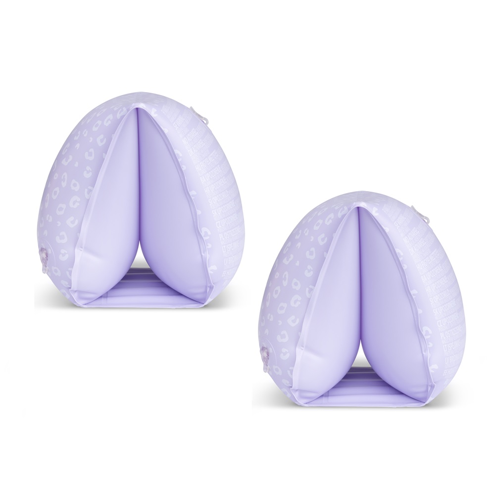 Piepūšamās peldēšanas piedurknes Swim Essentials Lilac Leopard