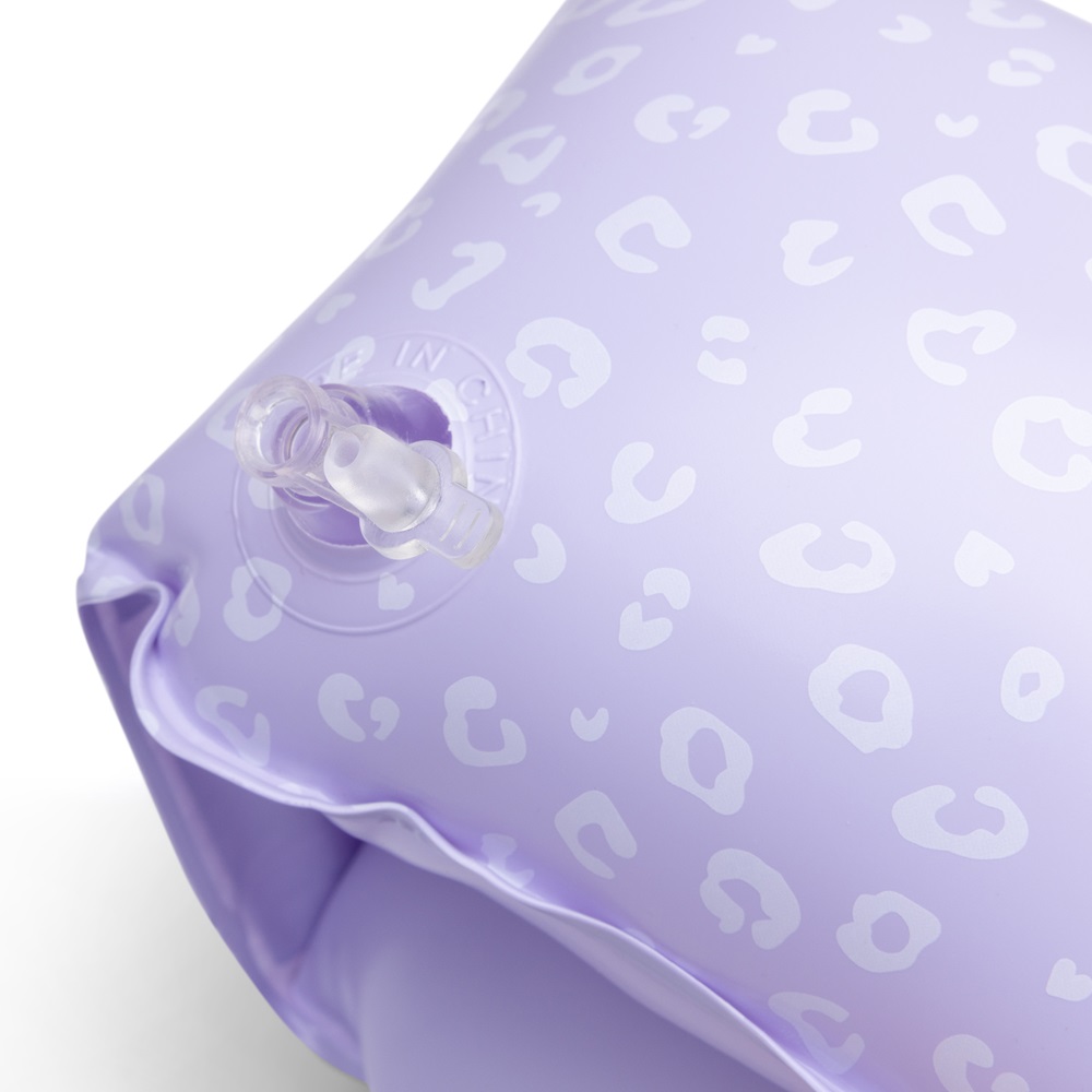 Piepūšamās peldēšanas piedurknes Swim Essentials Lilac Leopard