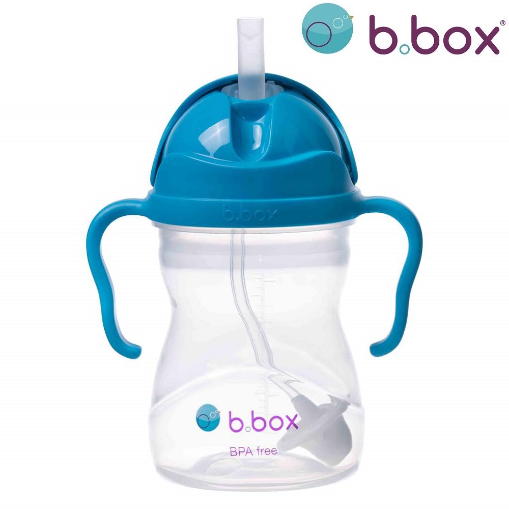 Neizlīstoša pudele bērniem B.box Sippy Cup Blue Cobolt