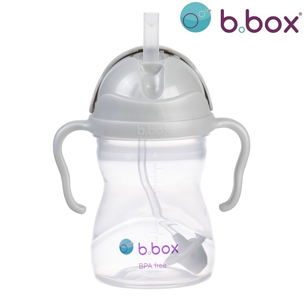 Neizlīstoša pudele bērniem B.box Sippy Cup Grey