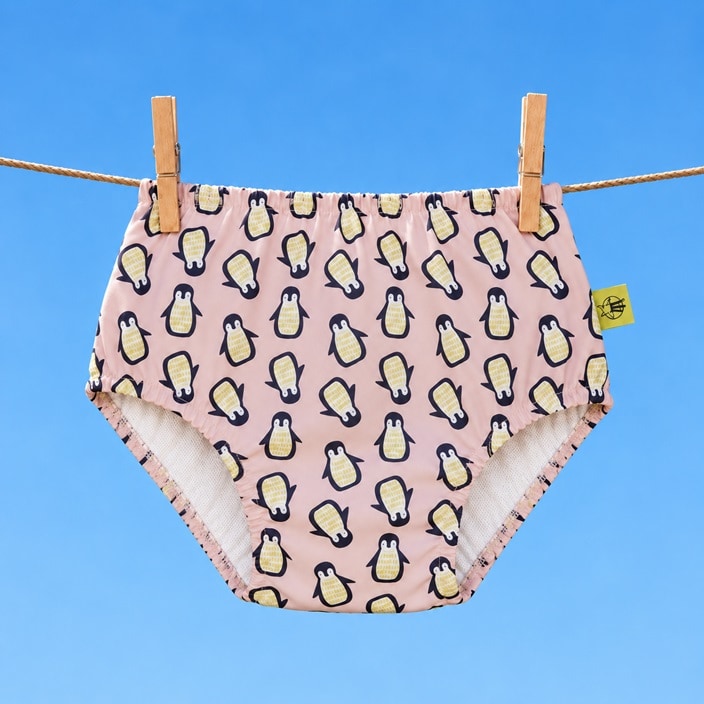 Peldēšanas autiņbiksītes - Lässig Pink Penguin