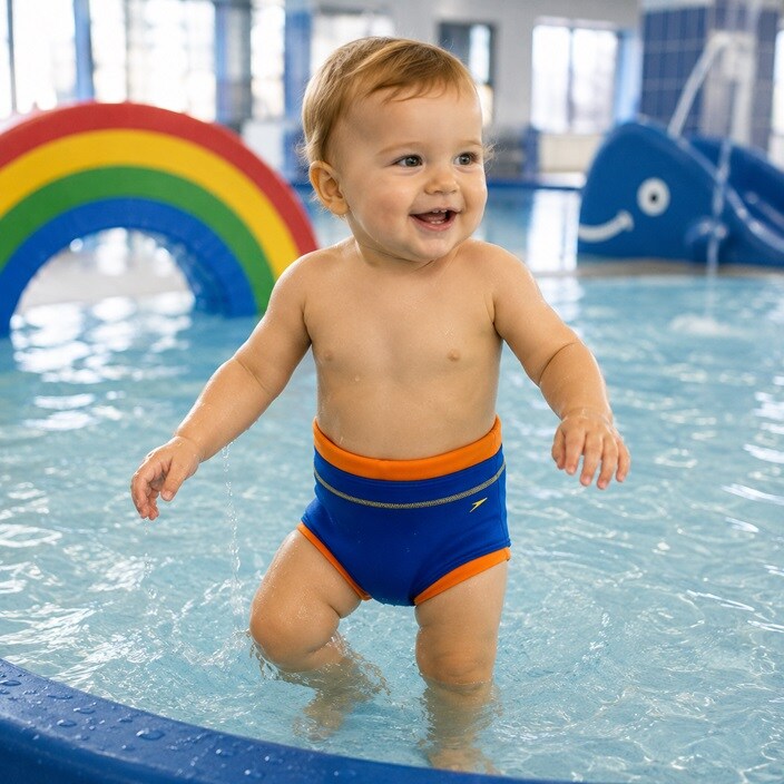Peldēšanas autiņbiksītes - Speedo Swim Nappy Blue
