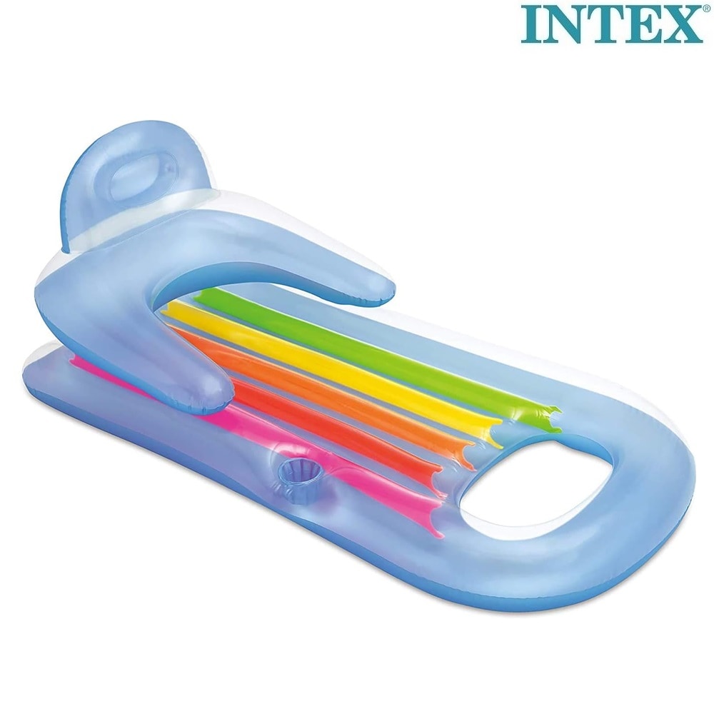 Piepūšamais peldmatracis Intex King Kool Lounch Blue