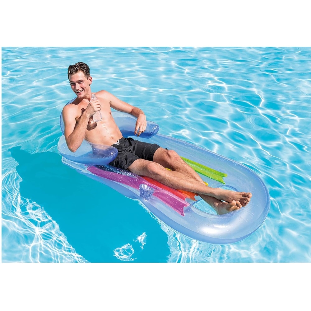 Piepūšamais peldmatracis Intex King Kool Lounch Blue