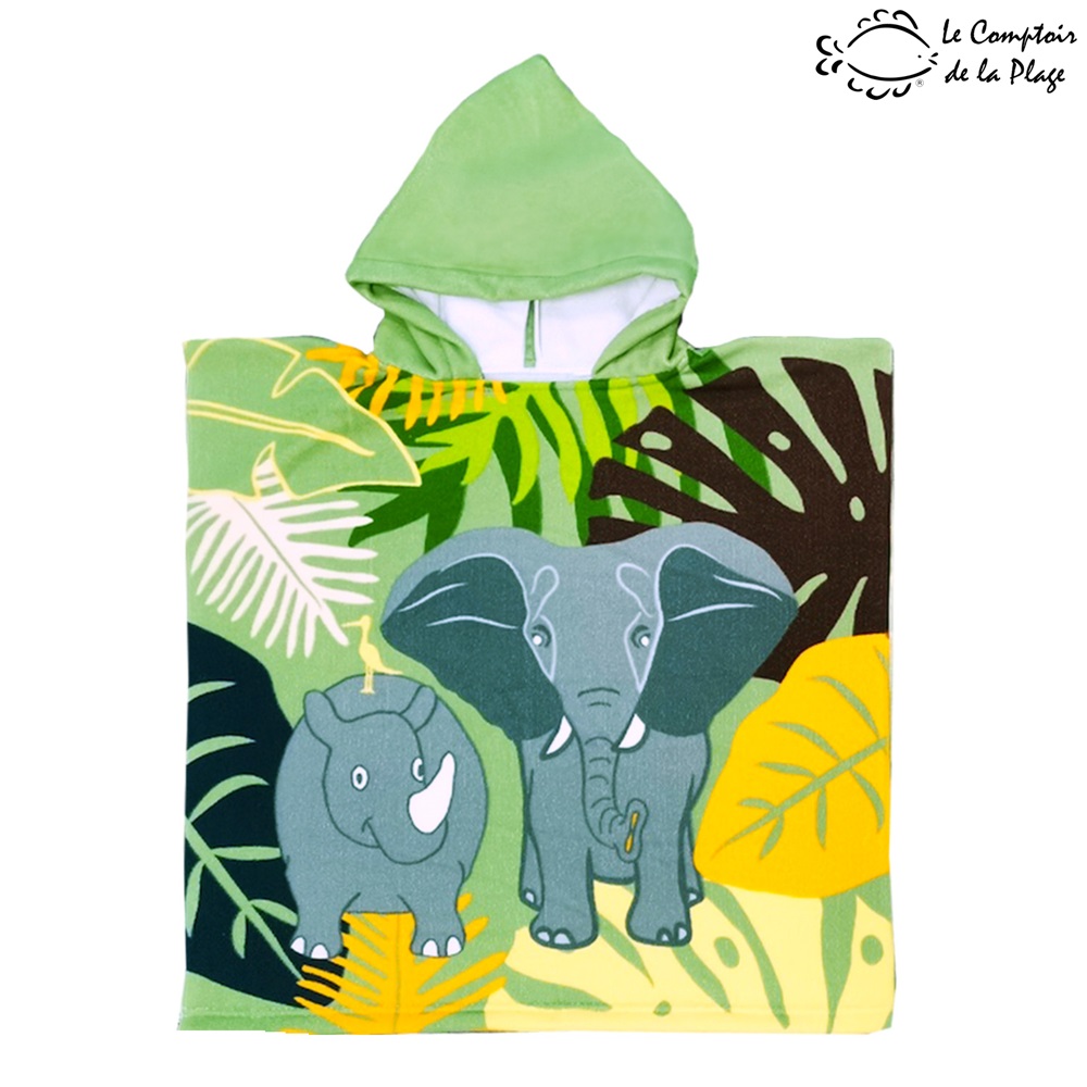 Dvielis pončo ar kapuci bērniem Le Comptoir de la Plage Elephant