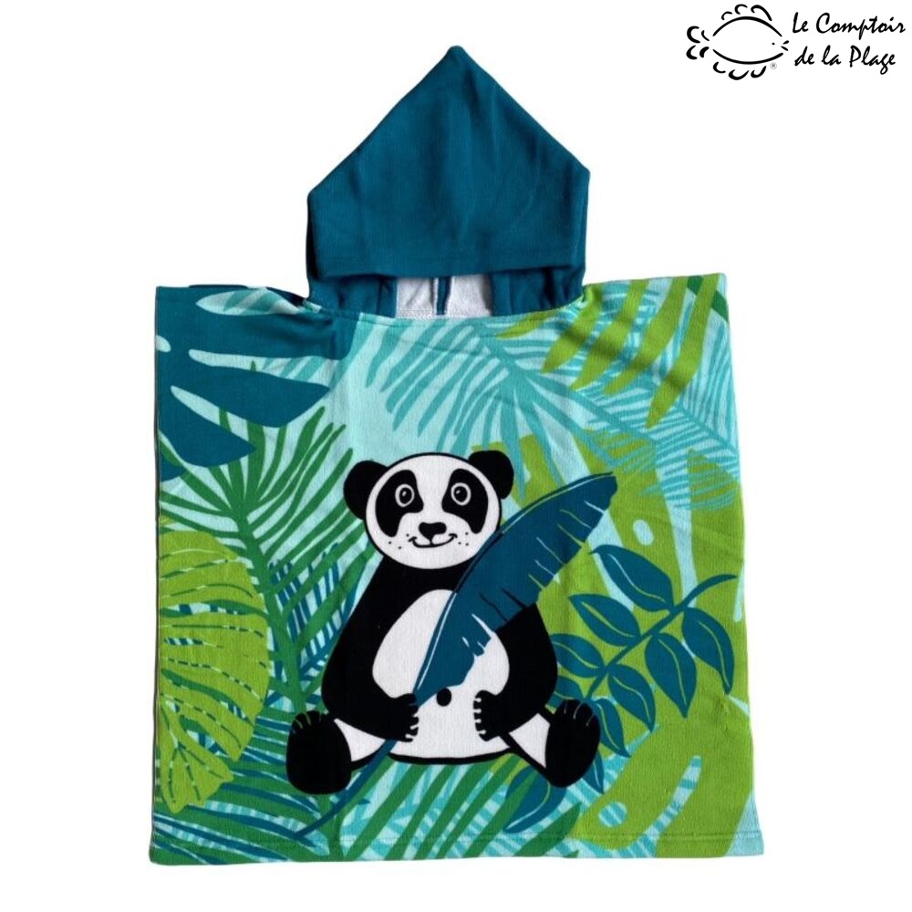 Dvielis pončo ar kapuci bērniem Le Comptoir de la Plage Panda