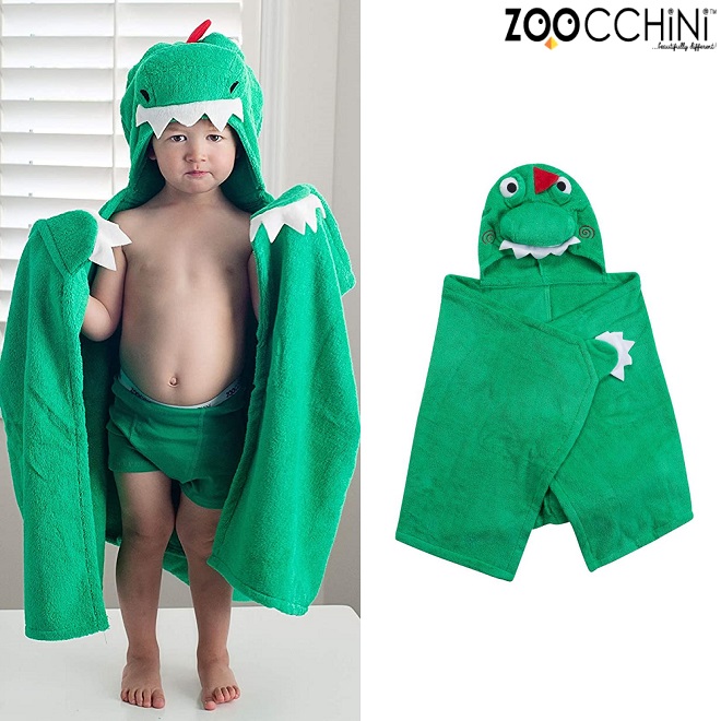 Pludmales pončo bērniem Zoocchini Dino