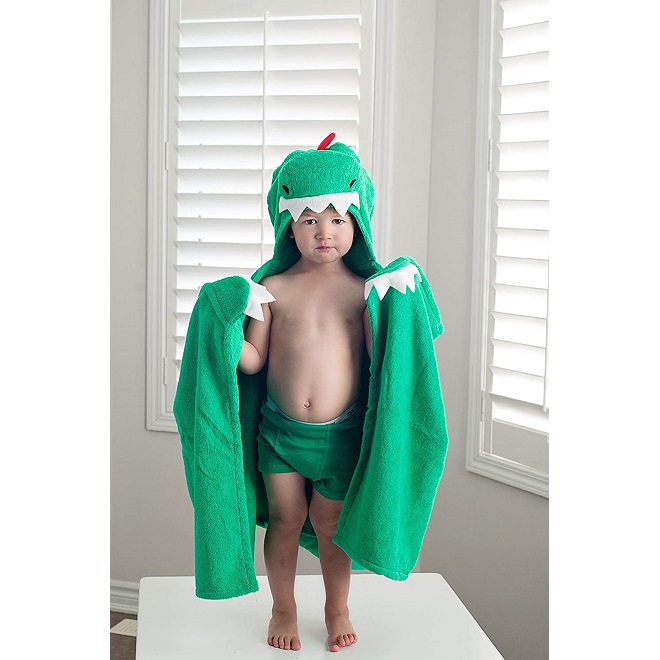 Pludmales pončo bērniem Zoocchini Dino