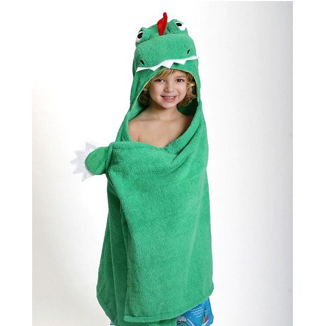 Pludmales pončo bērniem Zoocchini Dino