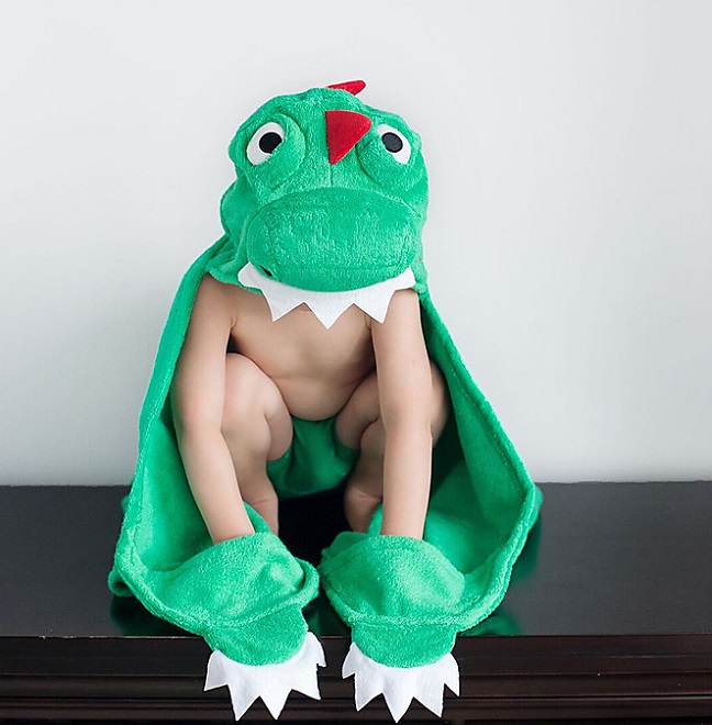 Pludmales pončo bērniem Zoocchini Dino