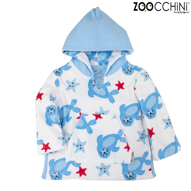 Pludmales pončo bērniem Zoocchini Seal