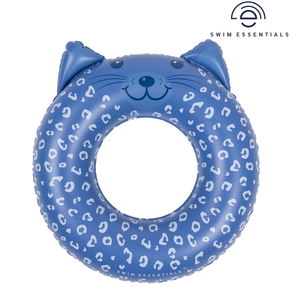 Piepūšams riņķis peldēšanai Swim Essentials Blue Leopard