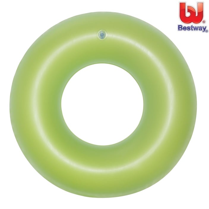 Piepūšamais peldriņķis bērniem Bestway Frosted Neon Green XL