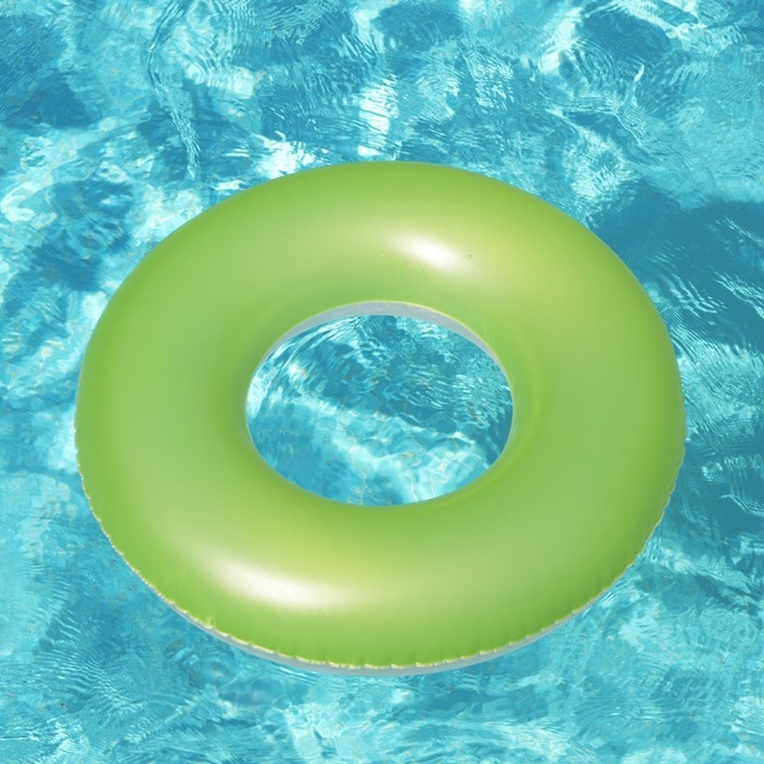 Piepūšamais peldriņķis bērniem Bestway Frosted Neon Green XL