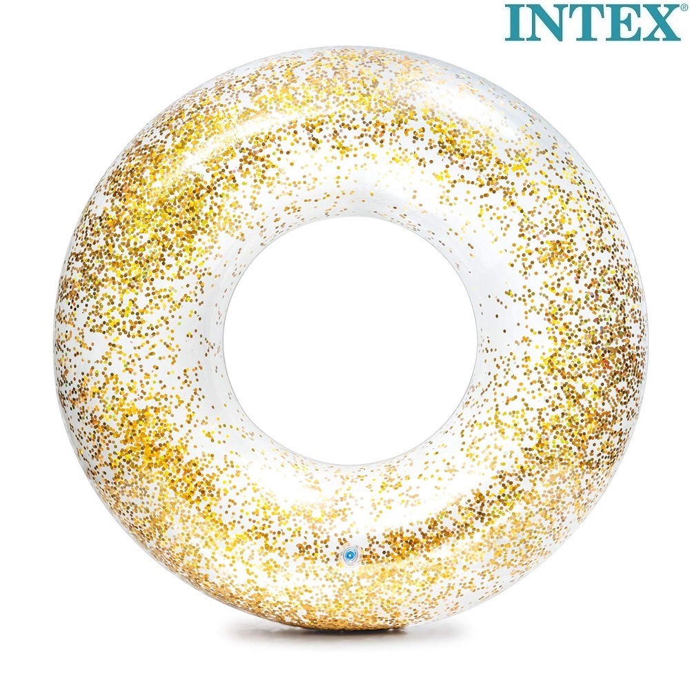 Piepūšams riņķis peldēšanai Intex Glitter Gold