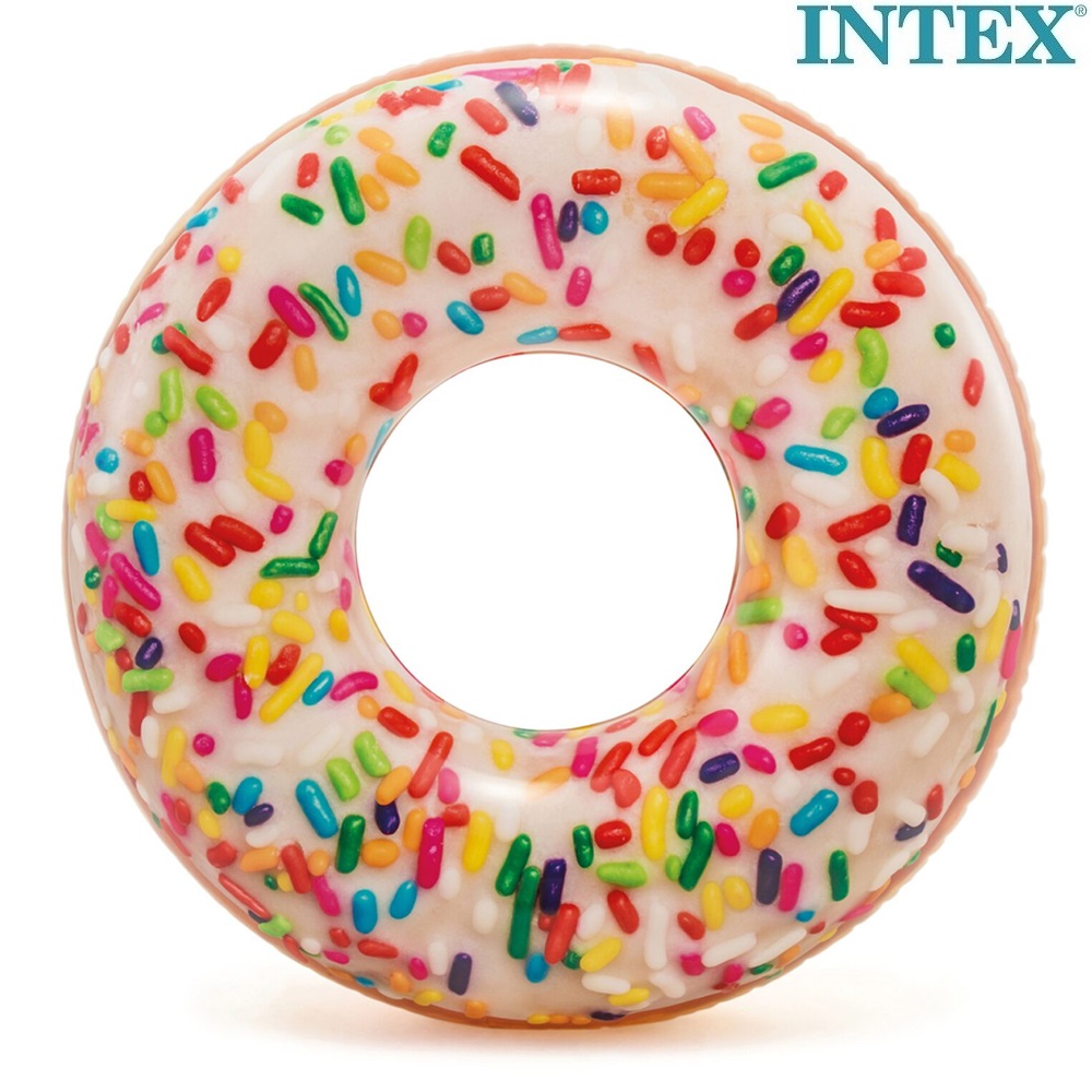 Piepūšams riņķis Intex Donut XXL Stripes
