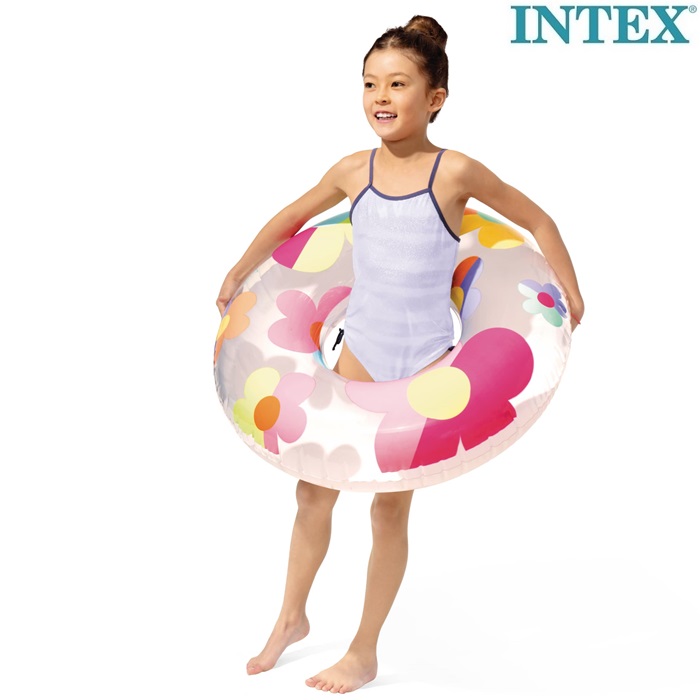 Piepūšams riņķis Intex Whimsical Flowers