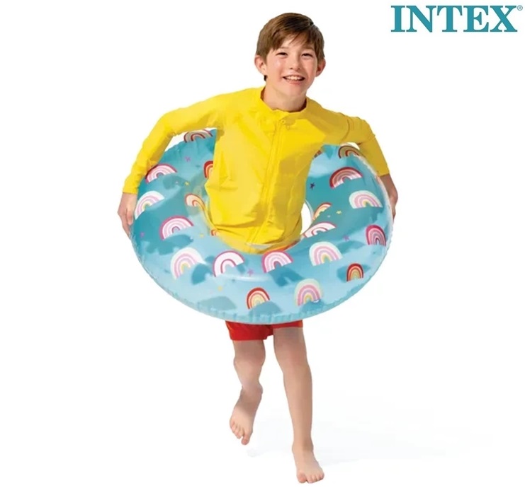 Piepūšams riņķis Intex Whimsical Rainbows