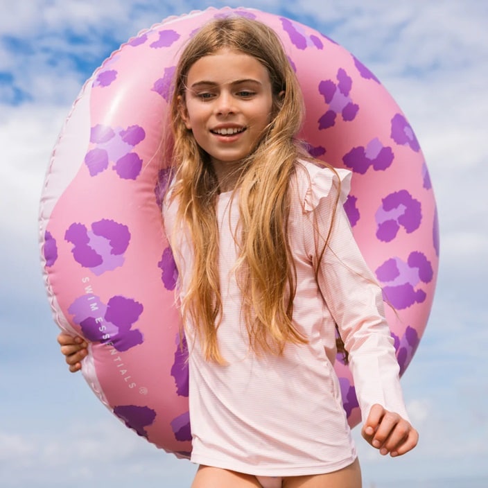 Liels piepūšamais peldriņķis bērniem Swim Essentials Purple Donut