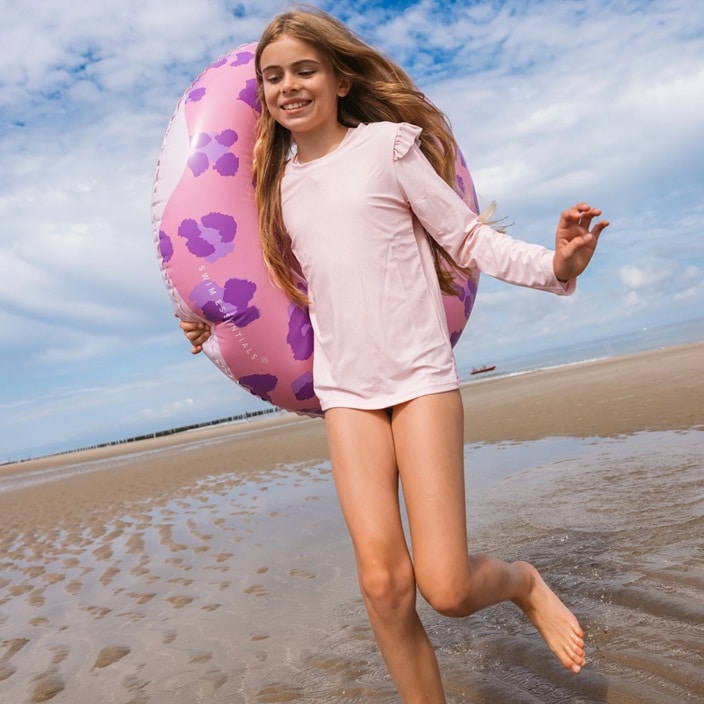 Liels piepūšamais peldriņķis bērniem Swim Essentials Purple Donut