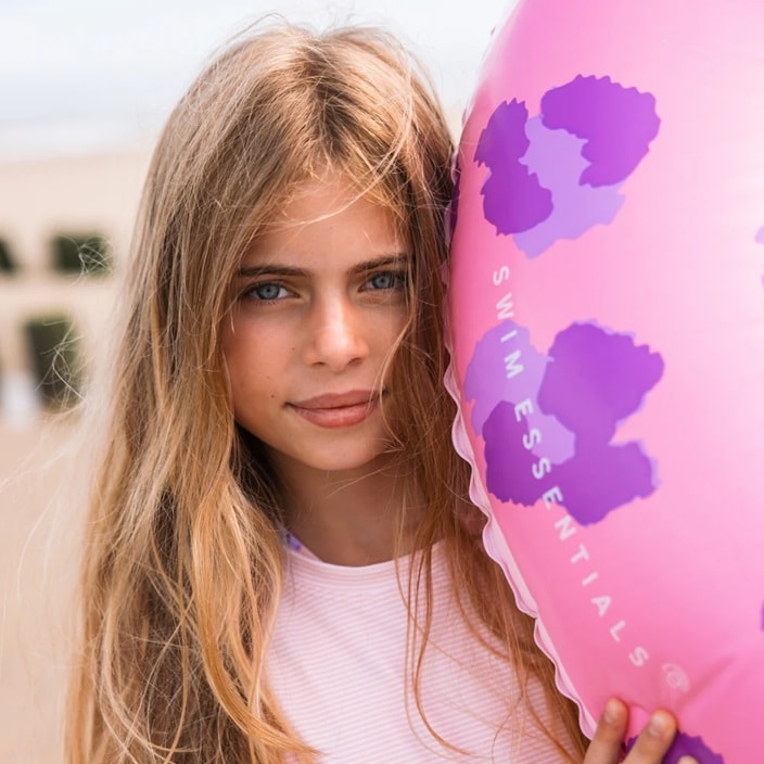 Liels piepūšamais peldriņķis bērniem Swim Essentials Purple Donut