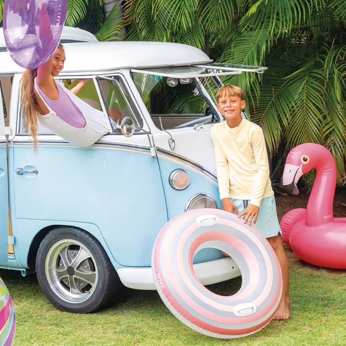 Piepūšamais peldriņķis bērniem Intex Twisty Pink XL