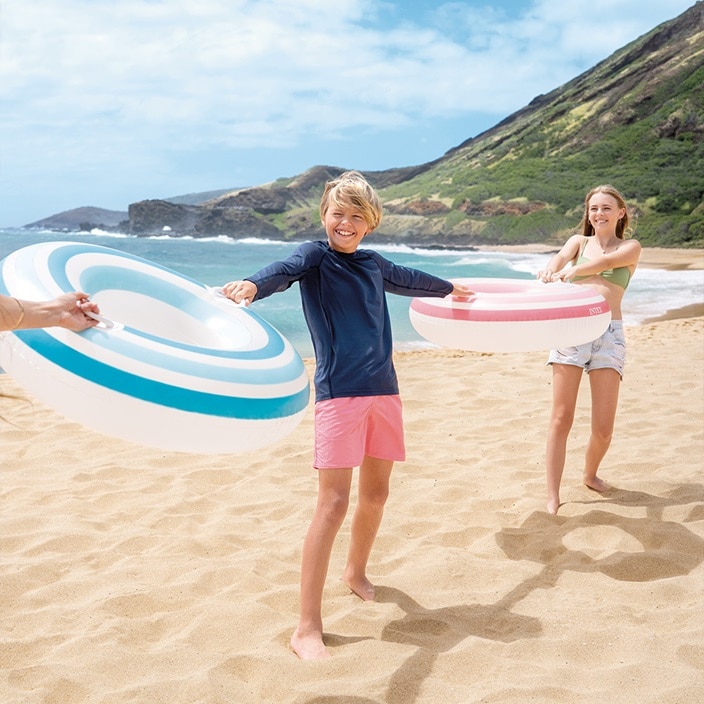 Piepūšamais peldriņķis bērniem Intex Twisty Pink XL