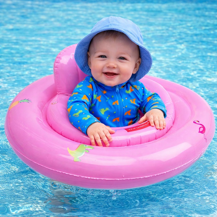 Peldriņķis mazuļiem - Swim Essentials Pink Safari Peldriņķis mazuļiem - Swim Essentials Pink Safari