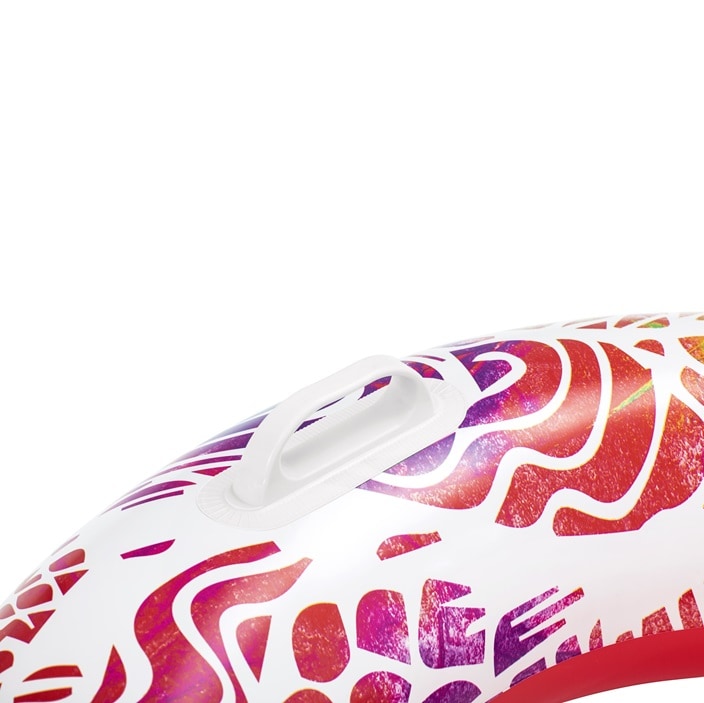 Piepūšamais peldriņķis bērniem Bestway Castaway Summer Swirl XL Red
