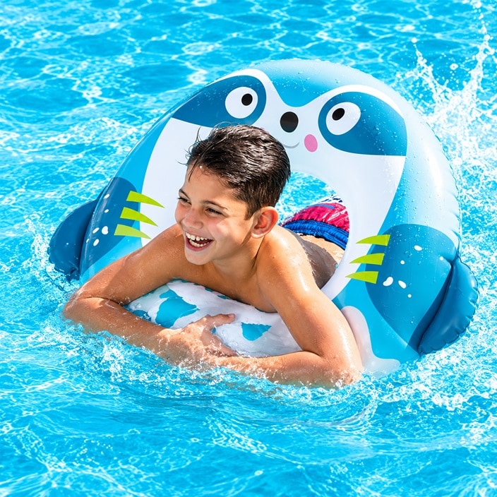 Peldriņķis XL Intex Blue Animal