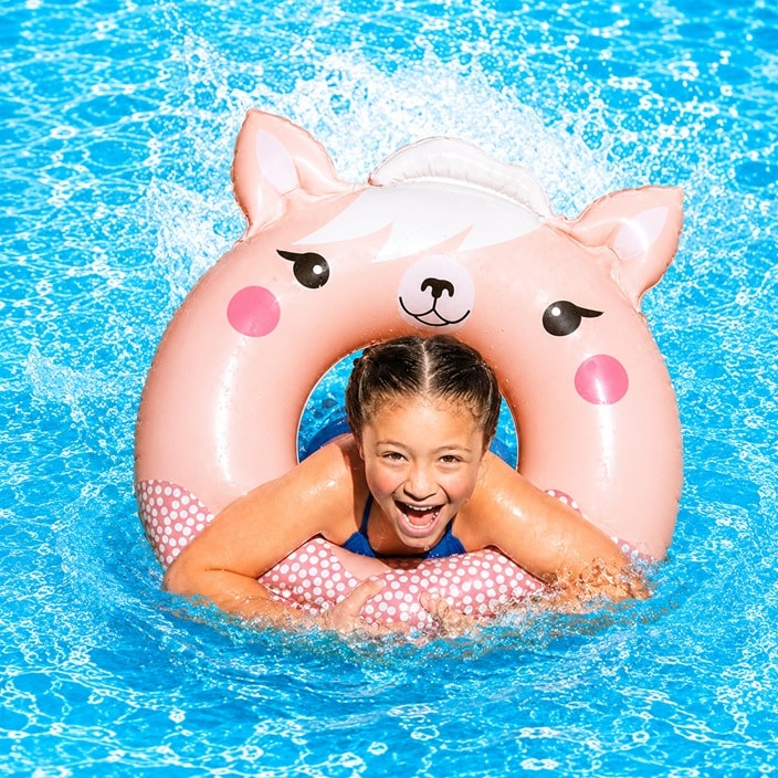 Peldriņķis - Intex Pink Animal