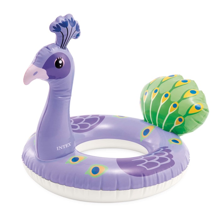 Piepūšams riņķis peldēšanai Intex Purple Peacock