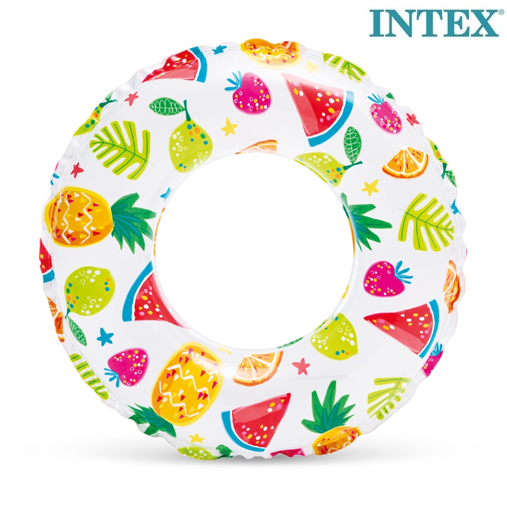 Piepūšams riņķis peldēšanai Intex Tropical Fruits