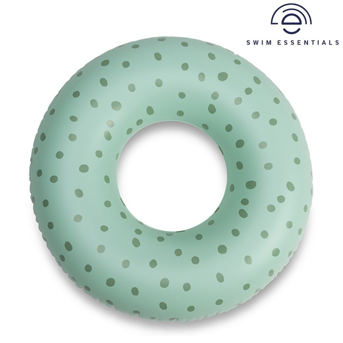 Piepūšams riņķis Swim Essentials Green With Dots