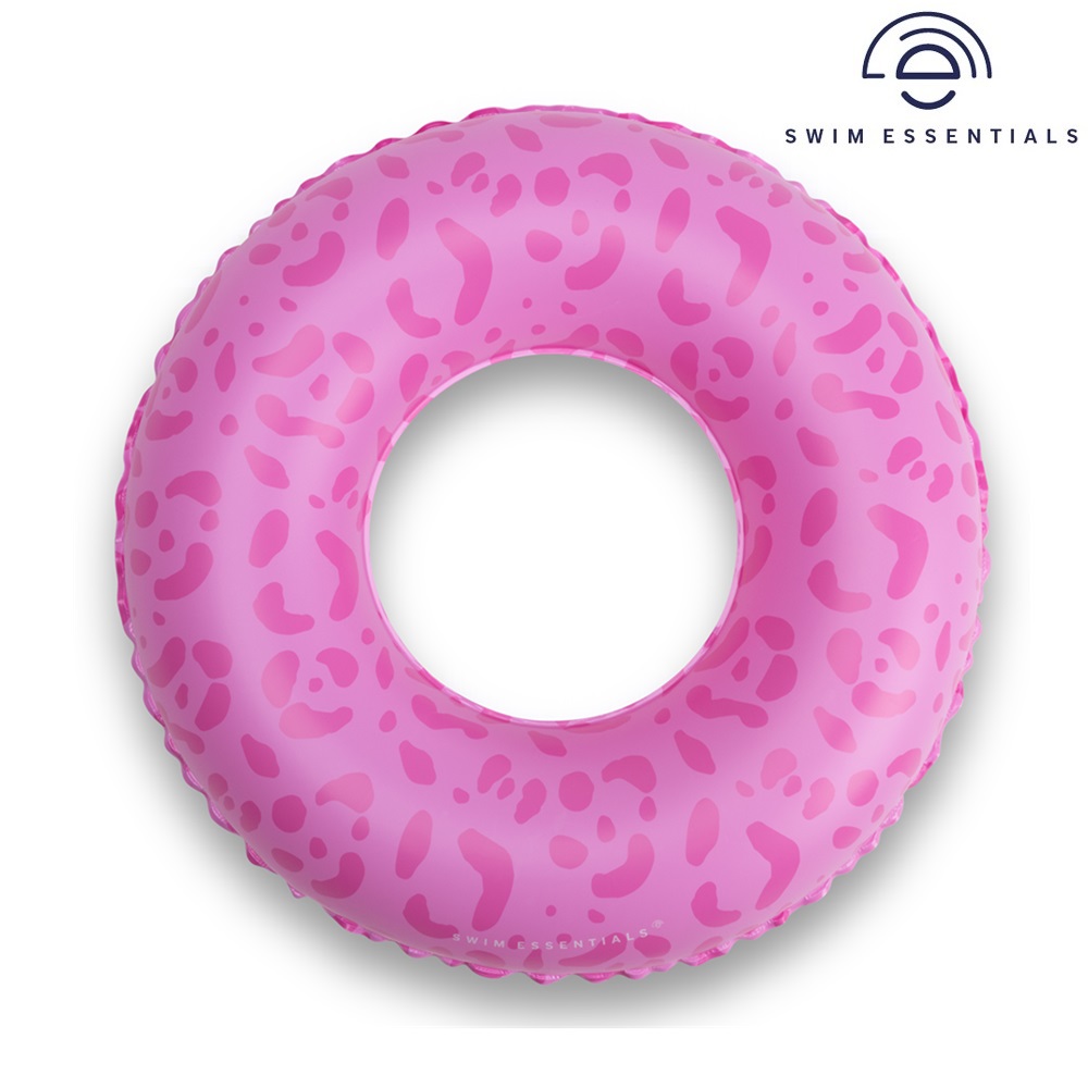 Piepūšams riņķis Swim Essentials Pink Leopard