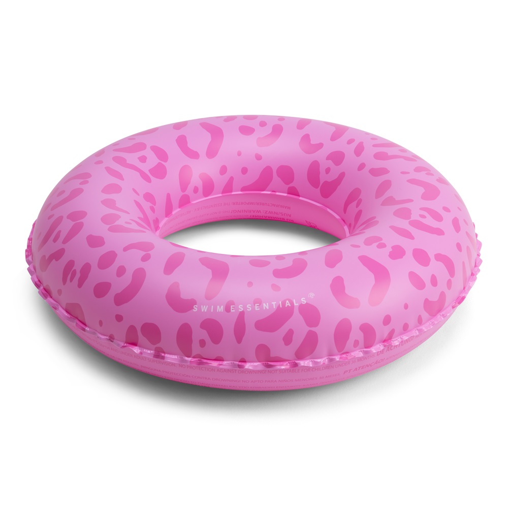 Piepūšams riņķis Swim Essentials Pink Leopard