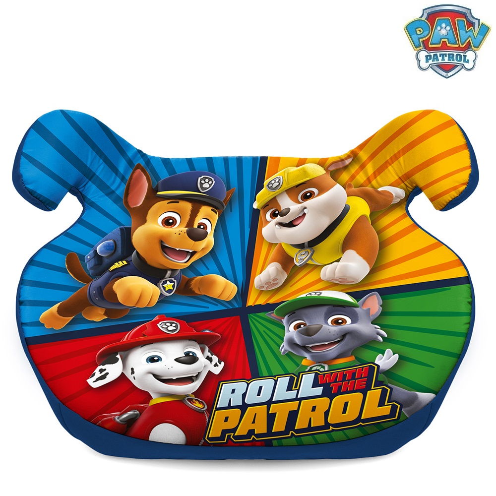 Autokrēsliņš paaugstinājums Paw Patrol Roll With the Patrol