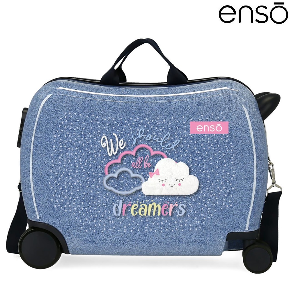 Bērnu ride-on koferis ar riteņiem Enso Dreamers Blue