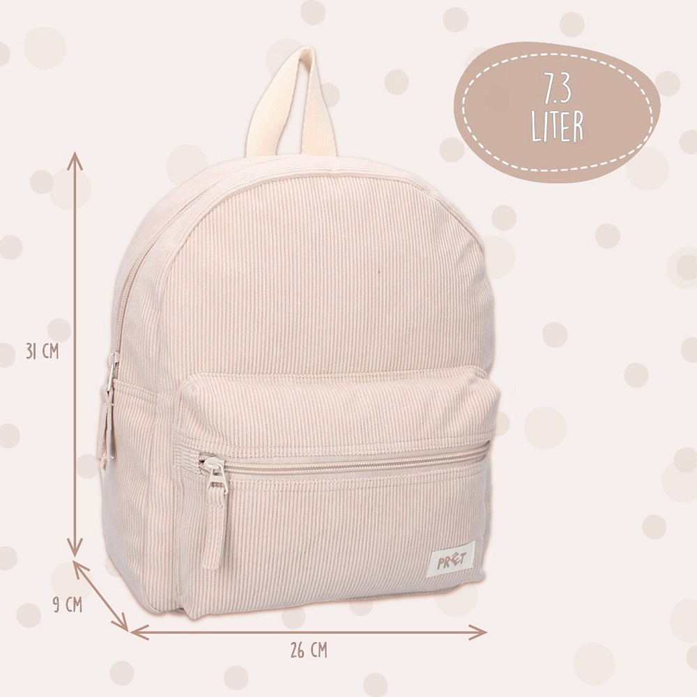 Mugursoma bērniem - Prêt Ridge and Row Beige