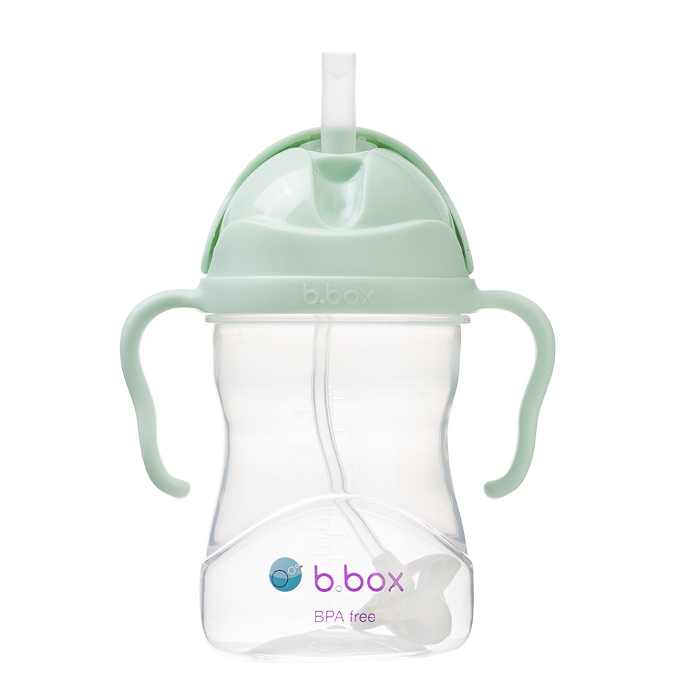 Neizlīstoša pudele bērniem B.box Sippy Cup Pistachio