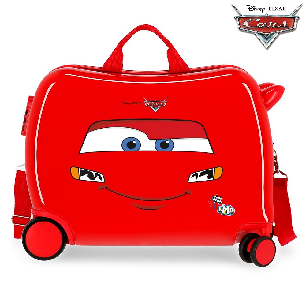 Bērnu čemodāns Cars Lightning McQueen Red Bērnu čemodāns Cars Lightning McQueen Red