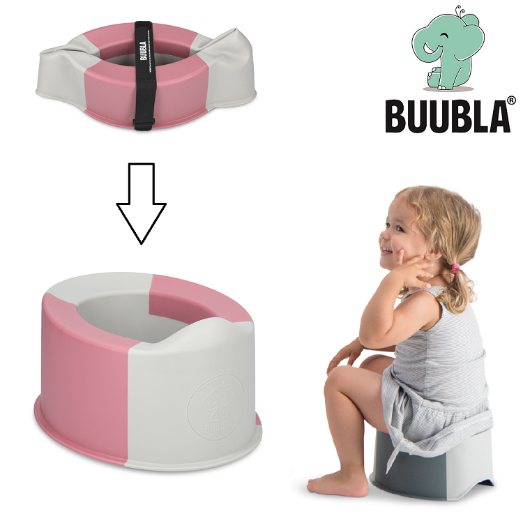 Pārnēsājams ceļojumu podiņš Buubla Old Rose