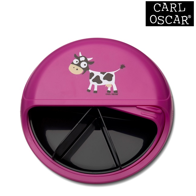 Uzkodu kastīte bērniem - Carl Oscar SnackDisc Red Cow