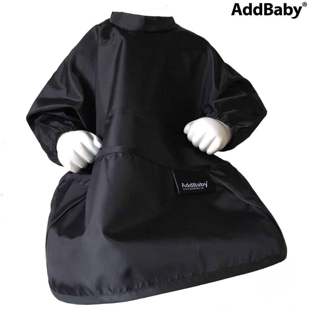 Bib bērniem AddBaby Long Sleeves Black Bib bērniem AddBaby Long Sleeves Black