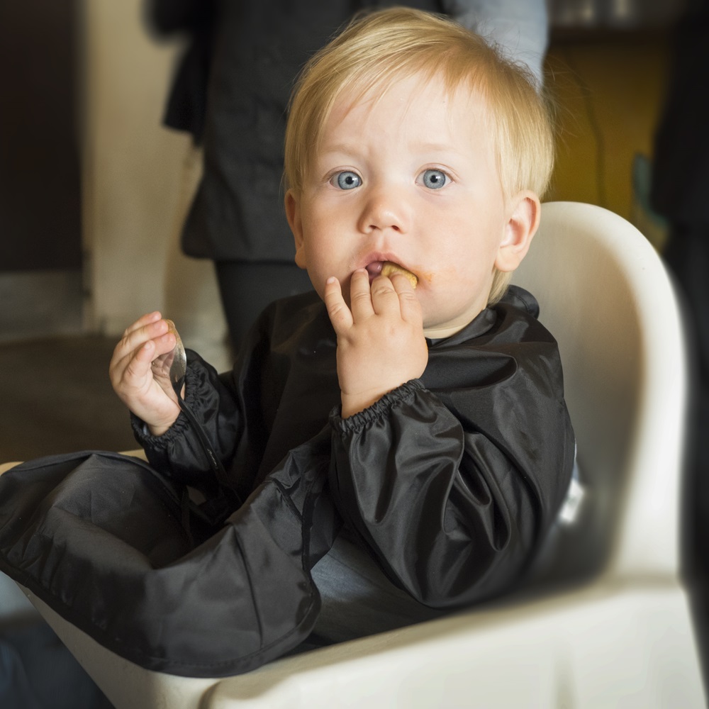 Bib bērniem AddBaby Long Sleeves Black Bib bērniem AddBaby Long Sleeves Black