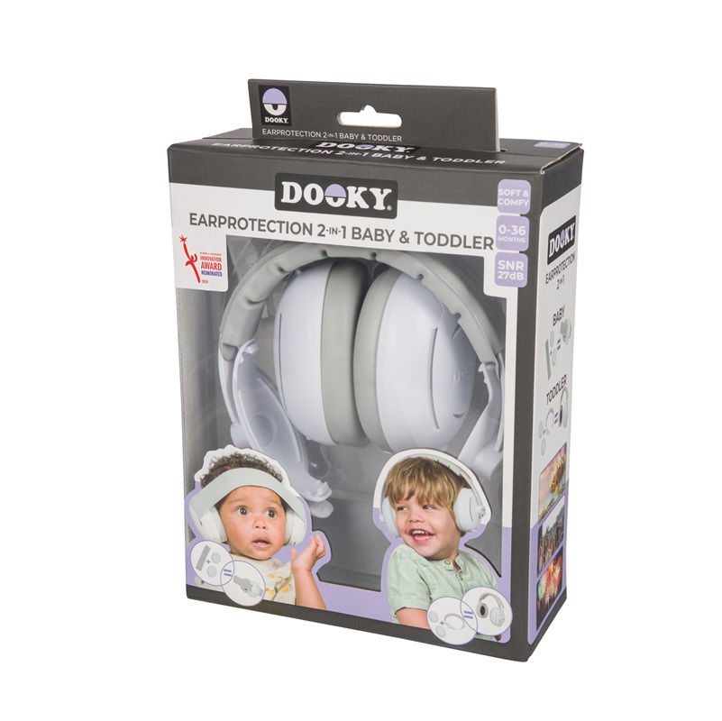 Ausu aizsargi zīdaiņiem un maziem bērniem Dooky 2 in 1