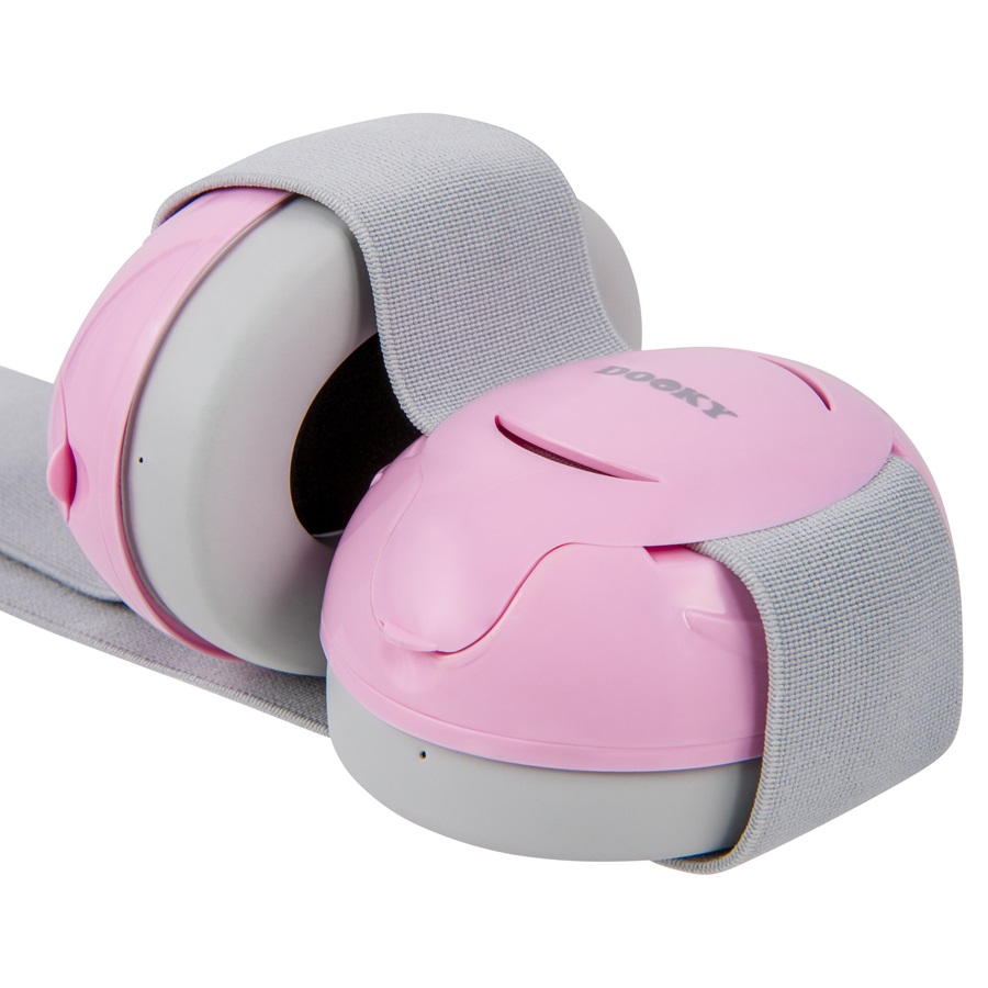 Ausu aizsargi zīdaiņiem un maziem bērniem Dooky Baby Ear Protection Pink