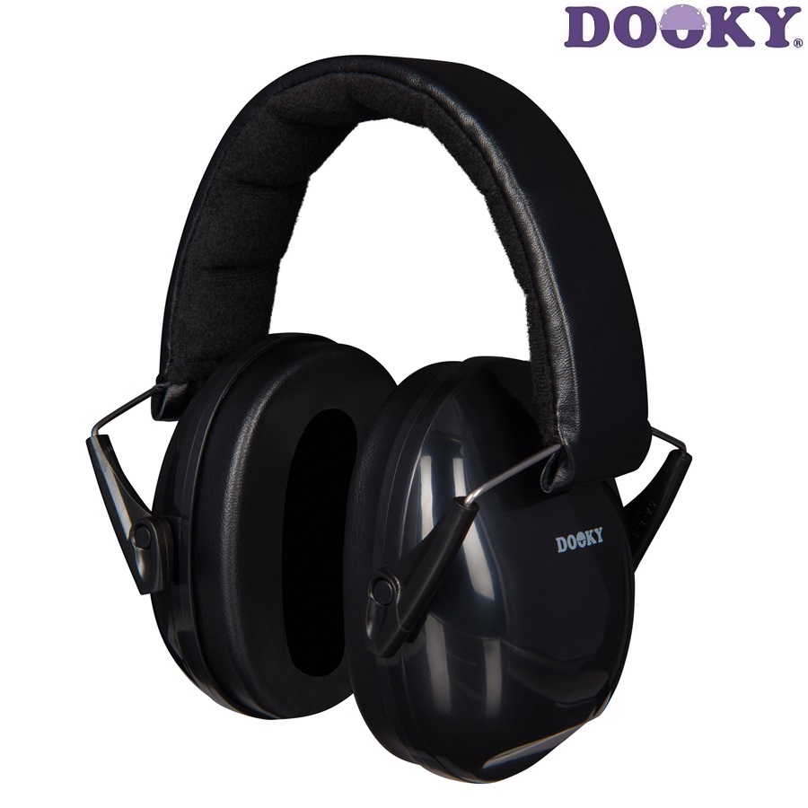 Bērnu ausu aizsargi Dooky Junior Ear Protection Black