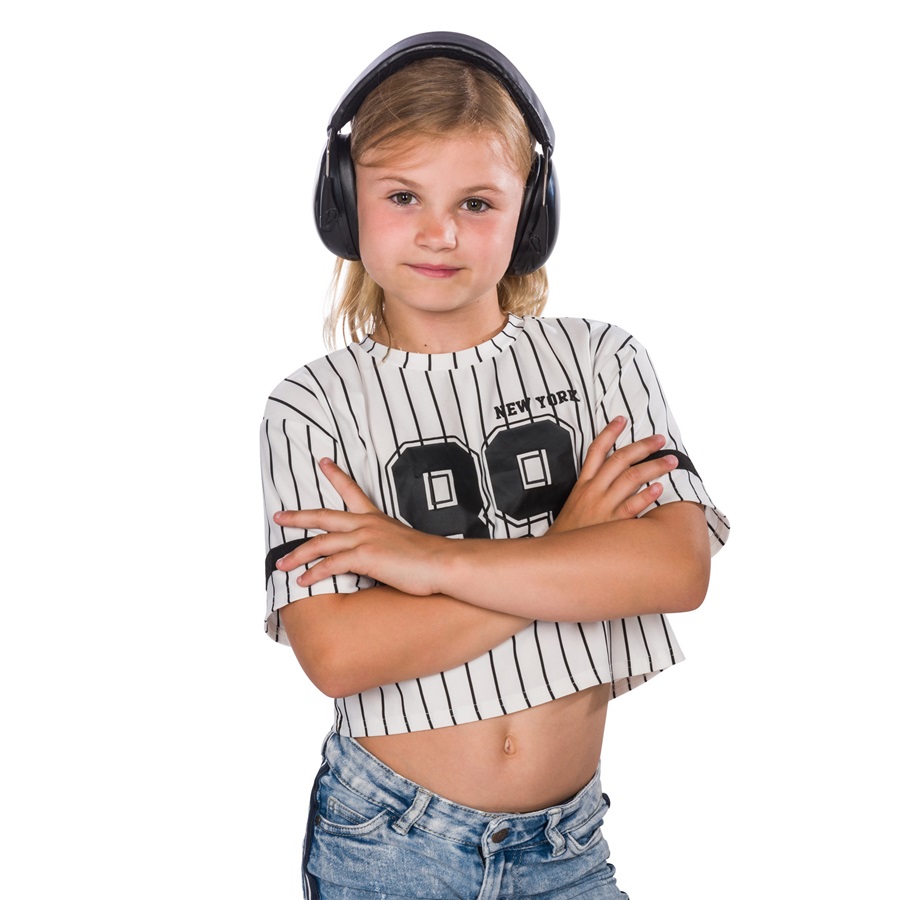 Bērnu ausu aizsargi Dooky Junior Ear Protection Black